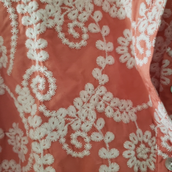 OSO Casuals Embroidered Shirt Long Sleeve Button Neck XL - Picture 3 of 8